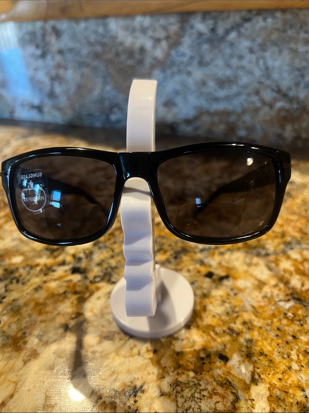 Bifocal Black  Reading Sunglasses with Dark Lenses +1.50